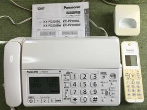 Panasonic パーソナルファックスKX-PD205DL (親機KX-PD205 + 子機KX-FKD404)