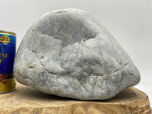 【J132】6.6kg　大　翡翠含有　原石　白　灰　ヒスイ　糸魚川産　自然石　観賞石　天然石　素材