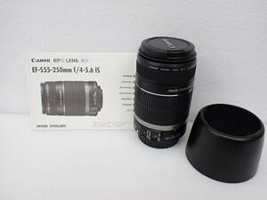 美品　Canon　キヤノン　EF-S55-250mmF4-5.6IS　カメラ　レンズ　a