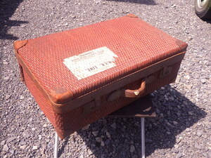 『レトロ感いっぱいの籐製トランク』730×440×240 昭和レトロ アンティーク ヴィンテージ スーツケース