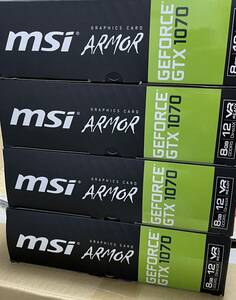 MSI NVIDIA GeForce GTX 1070 ARMOR 8G OC 4枚セット