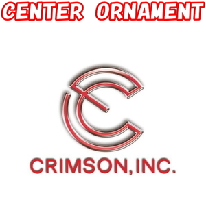 送料無料 新品 正規品 CENTER ORNAMENT (品番:MO-17BK) センターオーナメント [4枚] クリムソン [4個] オーナメントのみ