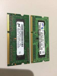 中古品 DDR3 PC3-1066 2GB(1G*2) 現状品