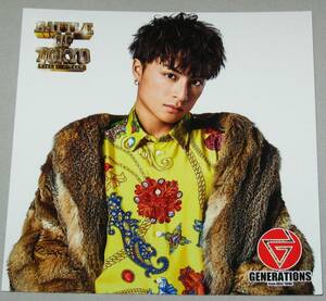 〓 GENERATIONS from EXILE TRIBE 白濱亜嵐[BATTLE OF TOKYO] 特典アザージャケット