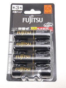 新品 富士通 ニッケル水素電池 高容量タイプ HR-3UTHC FUJITSU 充電池 単3形 4本パック 1.2V min.2,450mAh FDK 充電式 HR-3UTHC(4B)