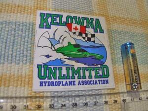 Unlimited Hydroplane！カナダパワーボートレースのステッカー☆