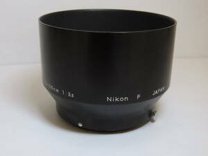 Nikon Lens Hood Snap-on type for Nikkor 10.5cm 1:2.5, 13.5cm 1:3.5 ニコン レンズフード