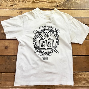 15周年anv NEIGHBORHOOD / ネイバーフッド プリントTシャツ 半袖Tシャツ サイズ２ コットン S~M程度 アメカジ USED 