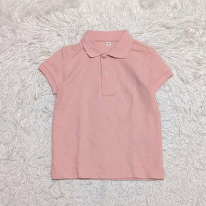 【送料無料】無印良品　半袖　ポロシャツ　100㎝　ピンク　キッズ　子供服
