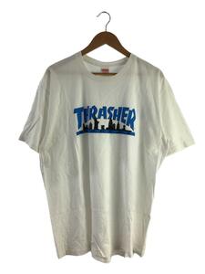 Supreme◆Thrasher Skyline Tee/Tシャツ/XL/コットン/WHT