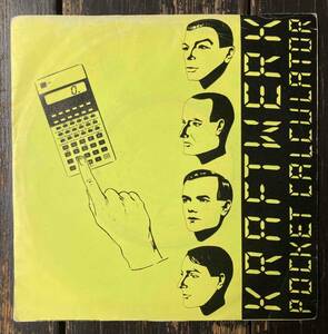 送料200円 希少 7インチ カタコト テクノ名曲 Kraftwerk - Pocket Calculator クラフトワーク 電卓 (B面は日本語バージョン) Der Plan