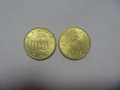 古銭 ユーロコイン2種 ノルディックゴールド 10セント硬貨 外国貨幣 同梱対応