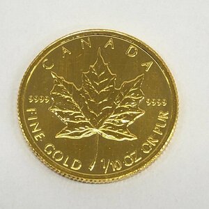 K24IG　カナダ　メイプルリーフ金貨　1/10oz　1994　総重量3.1g【CDAI0008】