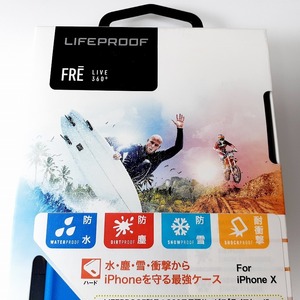 LIFEPROOF ライフプルーフ iPhone X アイフォン 防水 防塵 防雪 耐衝撃 スマホケース ブルー 新品