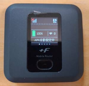 富士ソフト +F FS040W モバイル Wi-Fi ルーター SIMフリー 端末 FS040WMB1