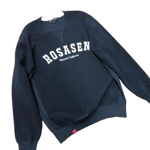 サイズL　ROSASEN ロサーセン サイドメッシュデザイン　トップス　ネイビー　ゴルフウェア メンズ