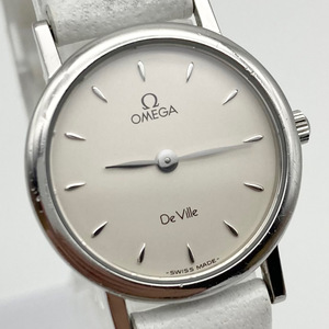 1円 稼働 OMEGA DeVille オメガ デビル レディース クォーツ 腕時計 ラウンド 2針 シルバー EE0041