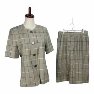 Vintage BURBERRY ヴィンテージ　バーバリー　レディース　チェック 半袖　セットアップ ジャケット　スカート　ワンピース