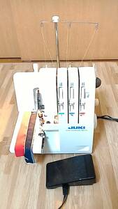JUKIミシンMO１１３ １本針３本糸ロックミシン 使用頻度極少の美品　綺麗なかがり目　クリーニング注油試し縫い済み　良い状態です！