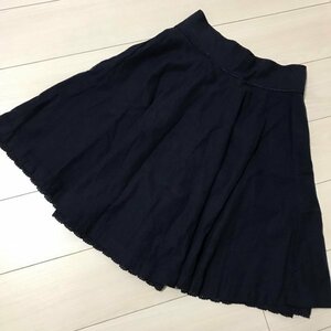 ★GAP(ギャップ) 裾レースフレアースカート/ネイビー/サイズ1/S