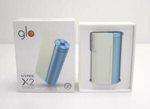 ☆glo/グロー HYPER X2 ミントブルー 喫煙具 電子タバコ 本体 通電確認済