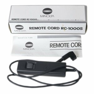 【中古】 MINOLTA ミノルタ REMOTE CORD リモートコード RC-1000S 箱、使用説明書 NT 美品 Aランク