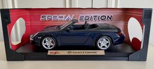 【美品】Maisto マイスト 「Porsche 911 Carrera S Cabriolet」 ポルシェ カレラ 1/18 ダイキャストカー ミニカー コレクションカー