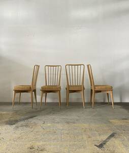 フランス ビンテージ Set of 4 French Vintage Chairs 4脚セット チェア イス テーブル