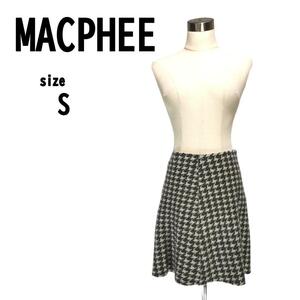 【S(36)】 MACPHEE マカフィー レディース ウール100% スカート