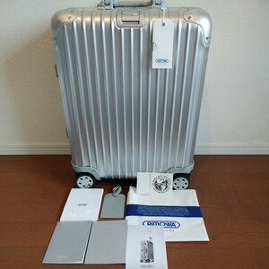 【美品】【使用5回程】RIMOWA　TOPAS 付属品完備　正規品　一部　未使用　トパーズ　ドイツ製　リモワ　ステッカー　ネームタグ