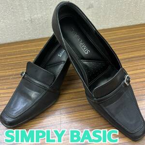 靴 ◆ SIMPLY BASIC ◆ パンプス 23cm BLACK 黒 ◆ シンプル ベーシック ◆ レディース シューズ