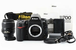 1円～ 動作良好・外観綺麗★ニコン Nikon D700 ボディ 700+NIKON ニコン AF-S DX NIKKOR 18-55mm F3.5-5.6G ED VR II 1円
