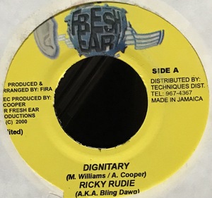 [ 7 / レコード ] Ricky Rudie (A.K.A. Bling Dawg) / Dignitary ( Reggae ) Fresh Ear レゲエ 