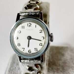 動作品 TIMEX タイメックス シンプル 手巻き 機械式 レディース腕時計 稼働品 r336