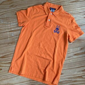 サイコバニー Psycho Bunny ポロシャツ メンズ　サイズ3 オレンジ　美品
