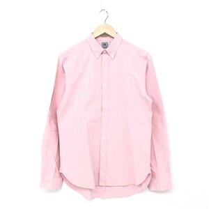 ◆RRL ダブルアールエル オックスフォードボタンダウンシャツ Mサイズ◆ ピンク セルビッジコットン メンズ 長袖 トップス