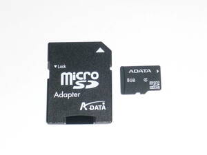 動作保証！送料無料！A・DATA 変換アダプター ＋ microSDHC 8GB クラス④