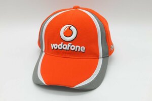 ■【YS-1】 ボーダフォン Vodafone ■ キャップ 帽子 マクラーレンメルセデス ■ 状態良好 ■ サイズ F 赤系他 【同梱可能商品】■A