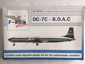 貴重な旅客機モデル　DC-7C B.O.A.C 1/144 F-RSIN 