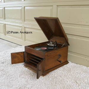 5680h24【Victrola Victor Talking Machine アメリカ製 ビクター 蓄音機 ビクトローラ VV-VIII 169289】アンティーク ヴィンテージ◎美品