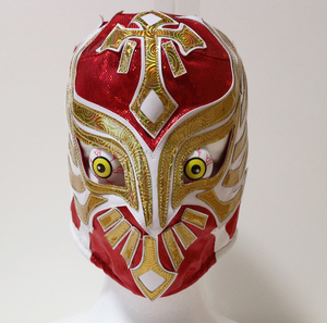 カリスティコ マスク／プロレス マスク CMLL メキシコ ルチャ レッド ゴールド ホワイト 新日本プロレス 