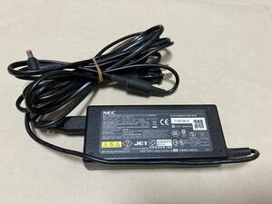 (中古)PC-VP-WP80 PA-1900-23 NEC 60W-AC 電源アダプタ ノートPC用