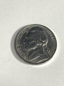 ★コレクター必見！！ ビンテージ リバティー コイン アメリカ 硬貨 1988年 5セント 極美品 約5.0g 外貨 ジェファーソン シルバー Tu011707
