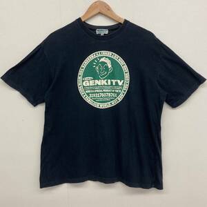 80s 90s 天才 たけしの元気が出るテレビ Tシャツ ブラック 黒 Lサイズ GENKI TV 90s ビートたけし VINTAGE Tee 1101476