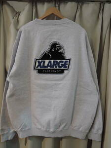 X-LARGE XLARGE エクストララージ CHENILLE SLANTED OG CREWNECK SWEATSHIRT アッシュ（グレー） XL 最新人気商品 値下げしました！