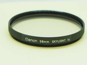 [ 58mm ] Canon SKYLIGHT 1x フィルター C-S58-249