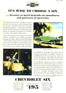 ◆1930年の自動車広告　シボレー　スポーツロードスター Chevy