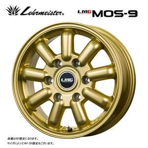 送料無料 レアマイスター LMG MOS-9 7J-16 +40 5H-114.3 (16インチ) 5H114.3 7J+40【2本セット 新品】