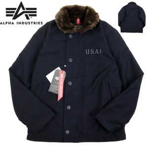 【S3020】【新品】ALPHA INDUSTRIES アルファインダストリーズ N-1 デッキジャケット フライトジャケット TA1395-167 サイズL