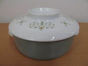 (41084)Noritake　ノリタケ　蓋付き　両手　スープボール　USED